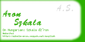 aron szkala business card